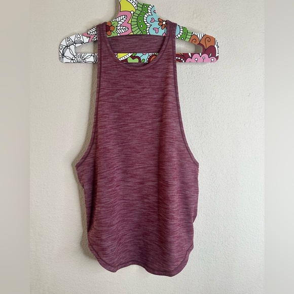 Lululemon SWEAT DATE Tank Heathered Burgundy Red - Picture 1 of 2